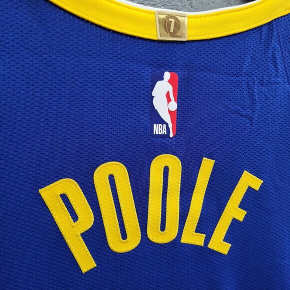 Nike Golden State Warriors Jordan Poole Icon Edition Jersey 48. Sz L MSRP $200 - Picture 6 of 8